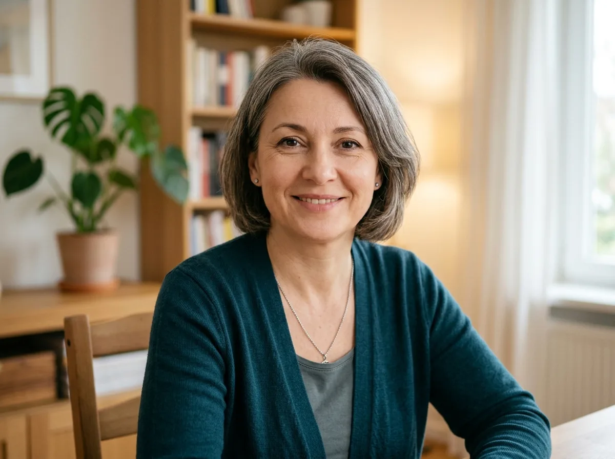 Аватар пациентки Марина В. 48 лет, женщина средних лет, нейтральный портрет для отзыва о лечении алкогольной зависимости